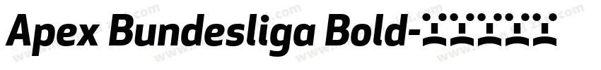 Apex Bundesliga Bold字体转换